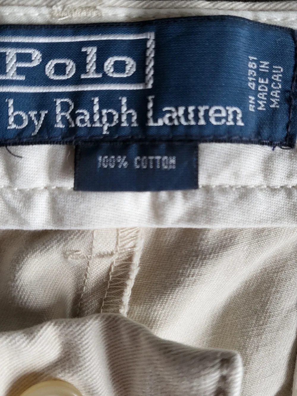 Polo Ralph Lauren Prospect Pant Men 35x30 Beige Khaki Chino Trouser DeadstockNWT